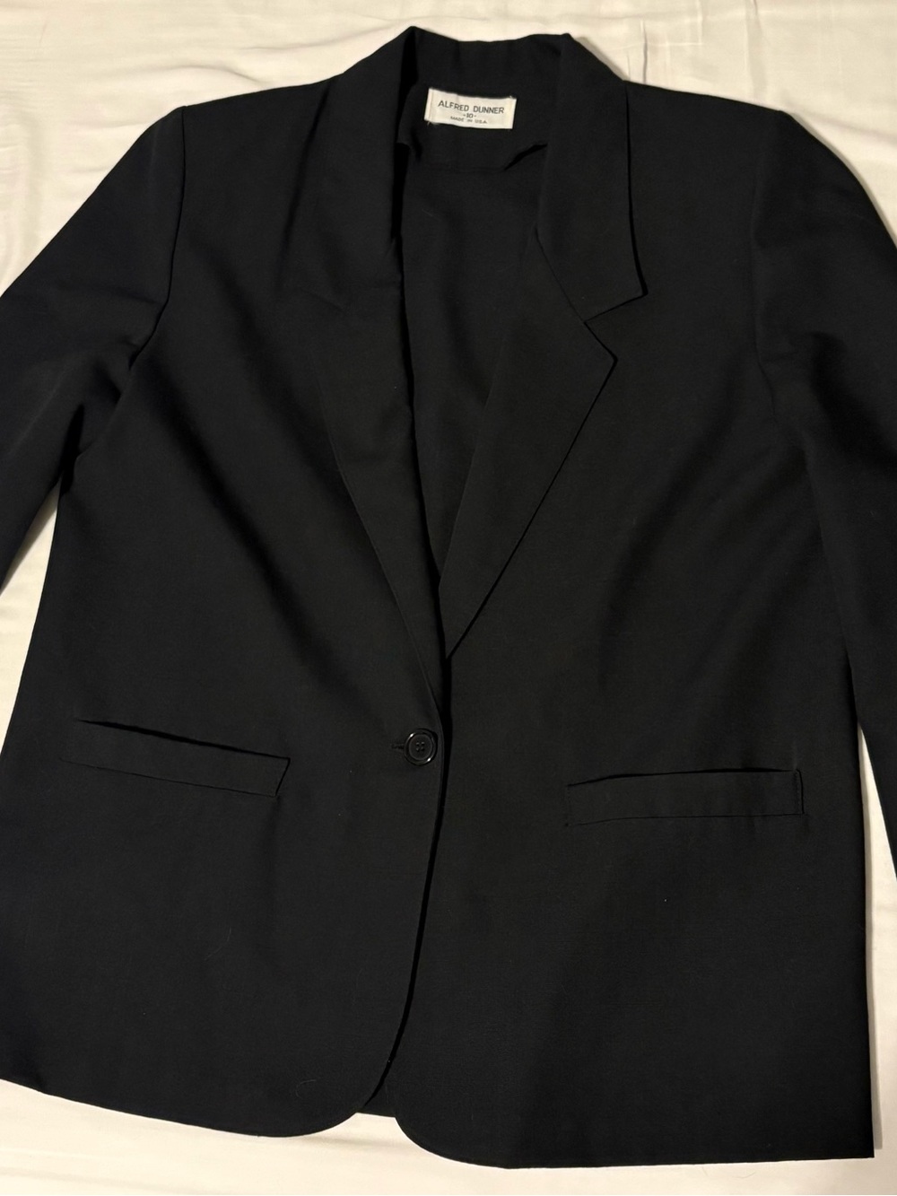 Women’s Alfred Dunner Black Single-Button Sport Coat